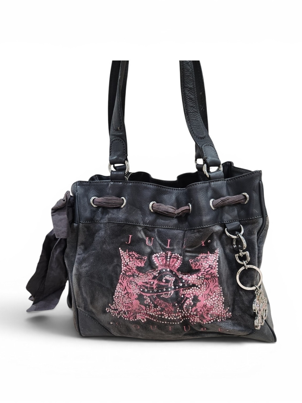 🩶 Sac à main Juicy Couture en suède – Vintage Y2K 🩶